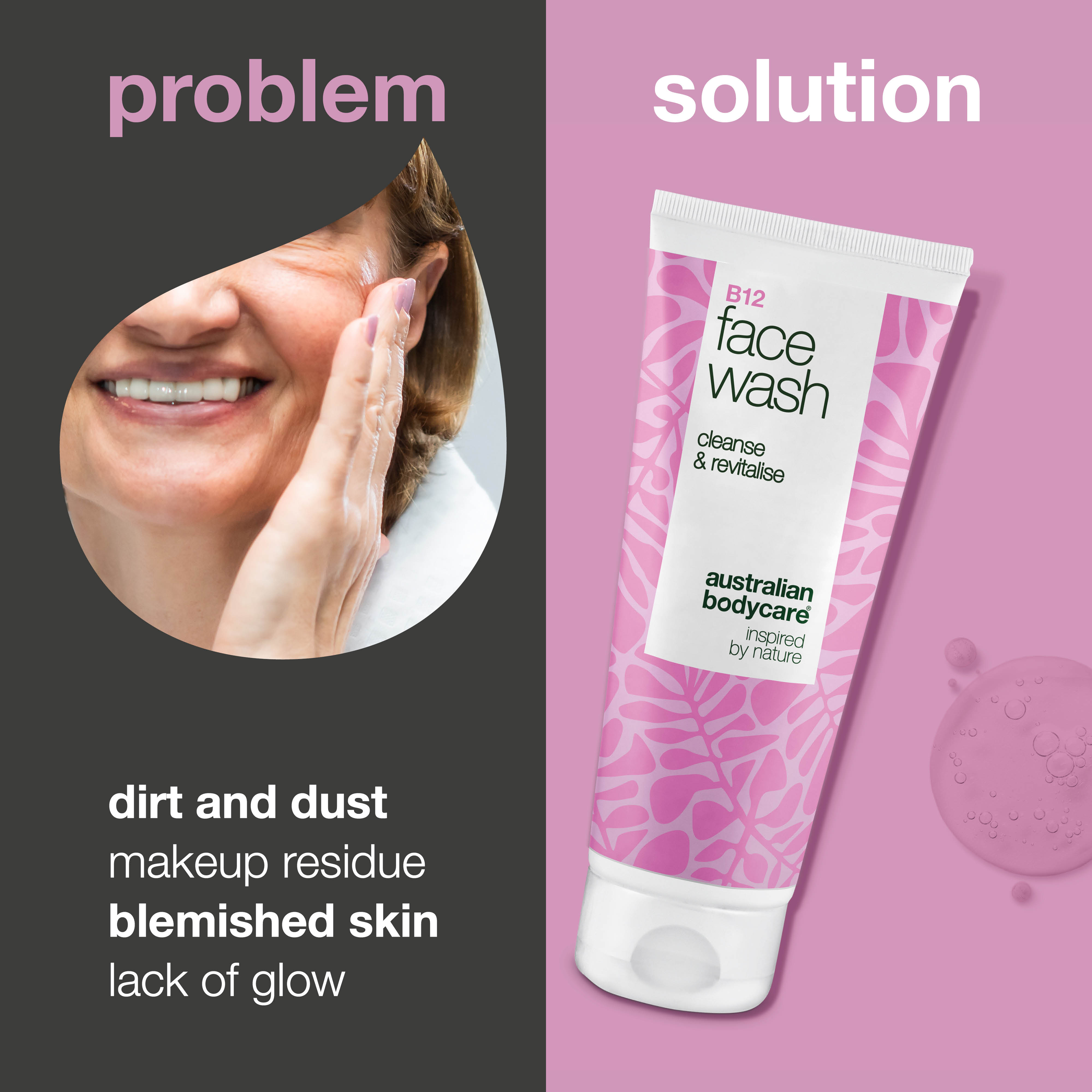 Umývací gél na tvár B12 – Proti nečistotám a mastnote — Účinný B12 gél odstraňuje make-up a nečistoty. Získajte čistú a sviežu pleť s prírodnými aktívami.