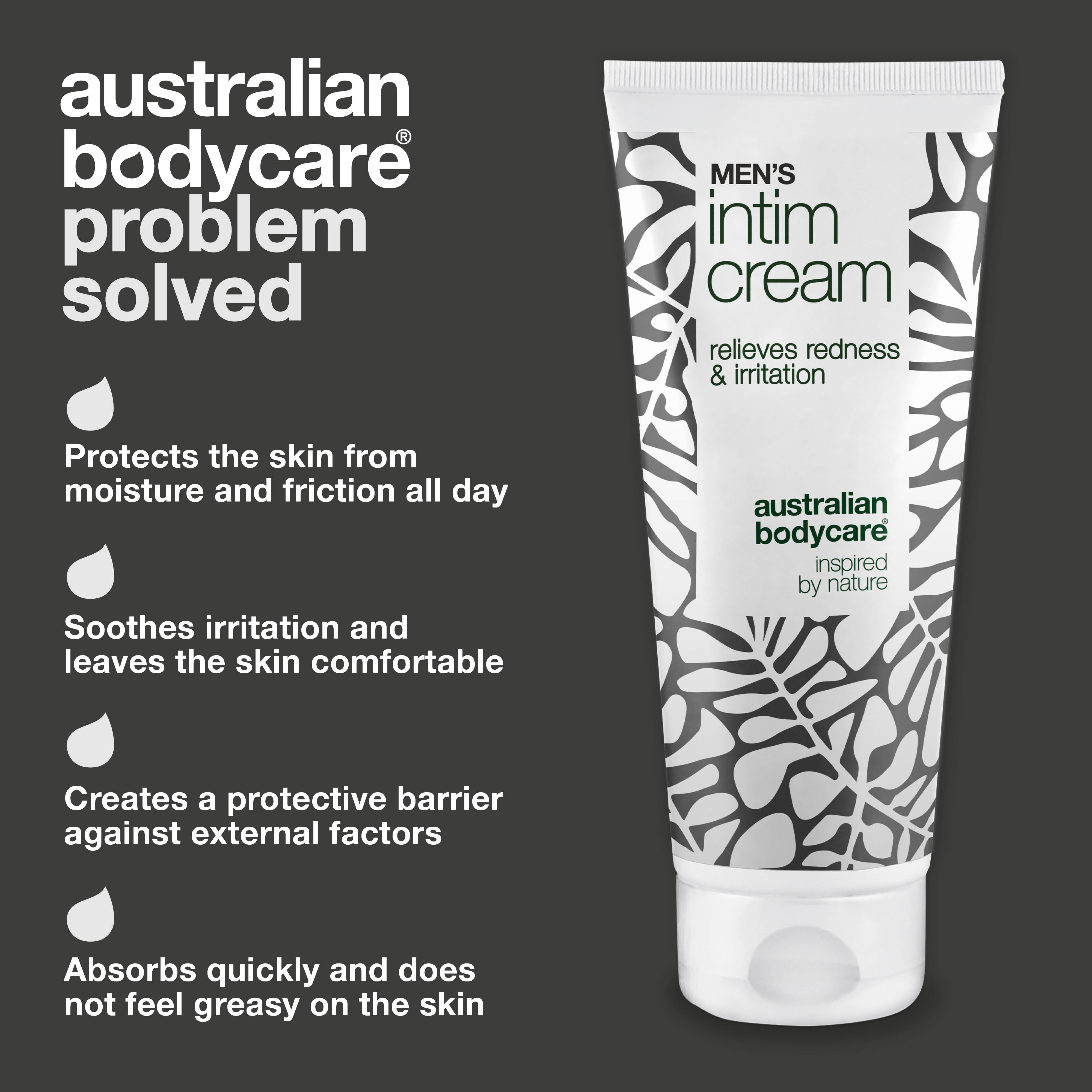 Intímny krém pre mužov – zmierňuje svrbenie a odieranie pokožky —  Intímny krém pre mužov chráni pred podráždením a začervenaním. Obsahuje bambucké maslo, včelí vosk a zinok pre dokonalú starostlivosť.