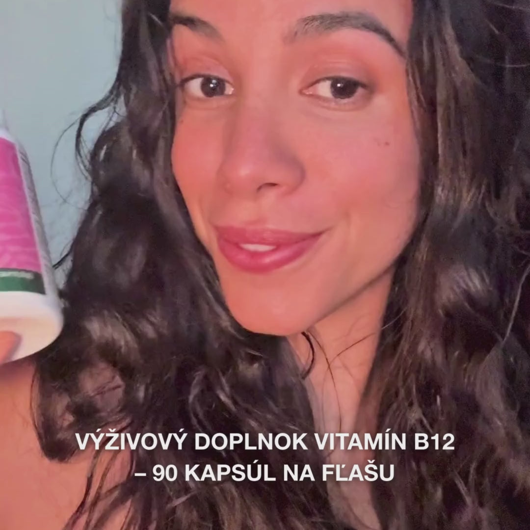 Výživový doplnok vitamín B12 – 90 vegánskych kapsúl po 1000 µg na energiu a imunitu – Australian Bodycare