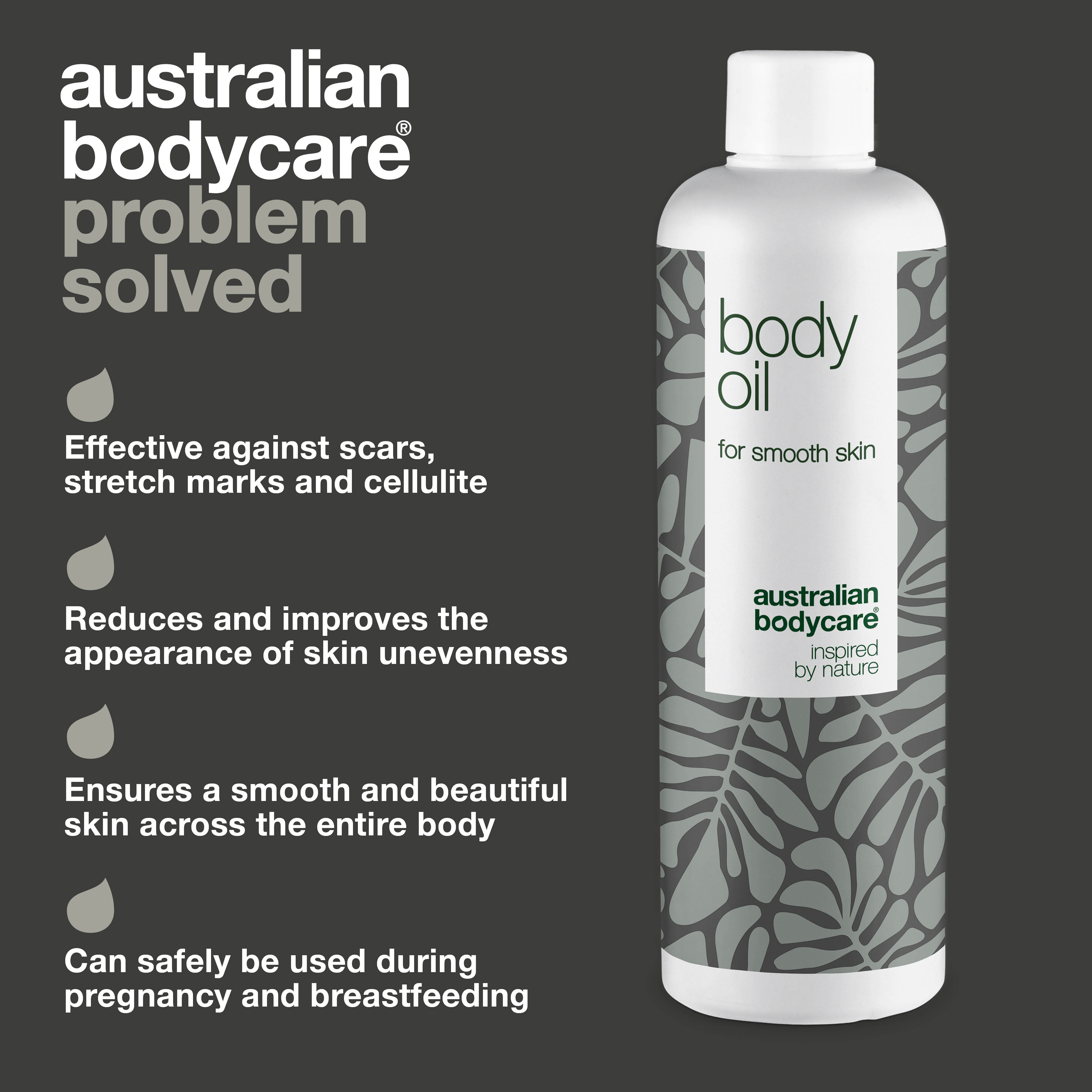 Body Oil – Znižuje strie, jazvy a pigmentové škvrny — Body Oil redukuje strie, jazvy a pigmentové škvrny. Obsahuje mandľový olej, skvalán a vitamín E pre hydratovanú a pružnú pokožku.