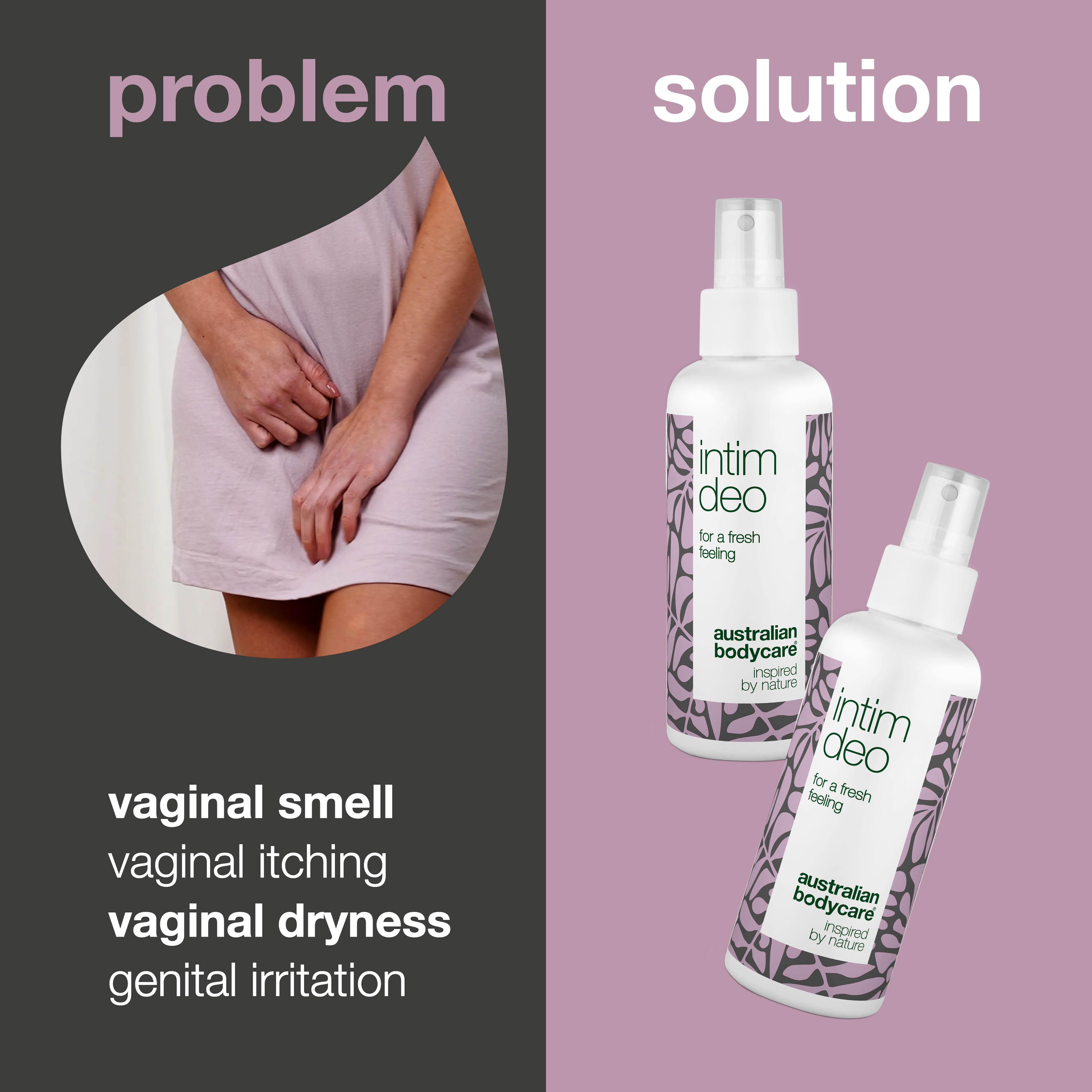 Intímny deodorant proti zápachu a podráždeniu — Deo pre sviežosť a ochranu intímnej zóny, inšpirovaný prírodou.