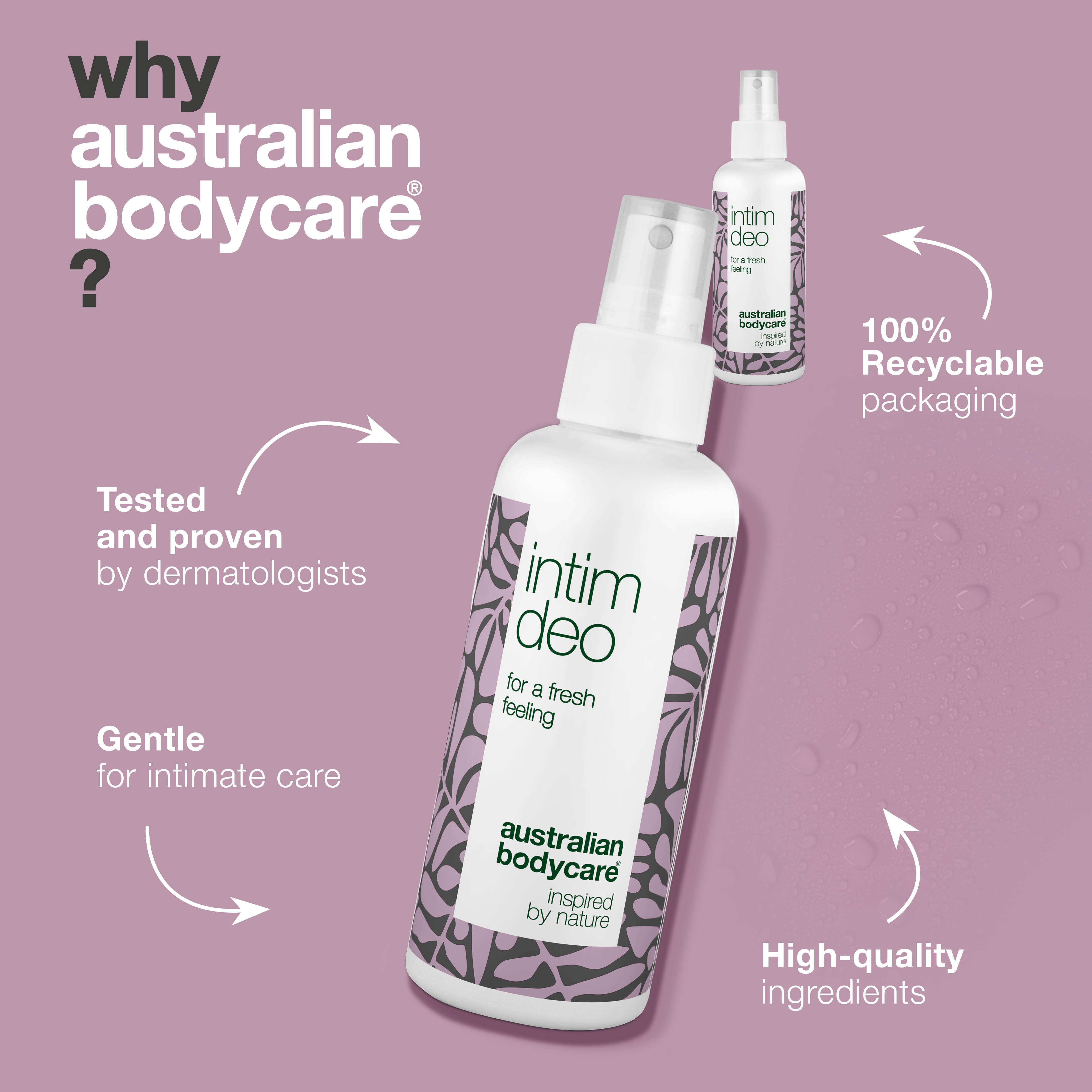 Intímny deodorant proti zápachu a podráždeniu — Deo pre sviežosť a ochranu intímnej zóny, inšpirovaný prírodou.
