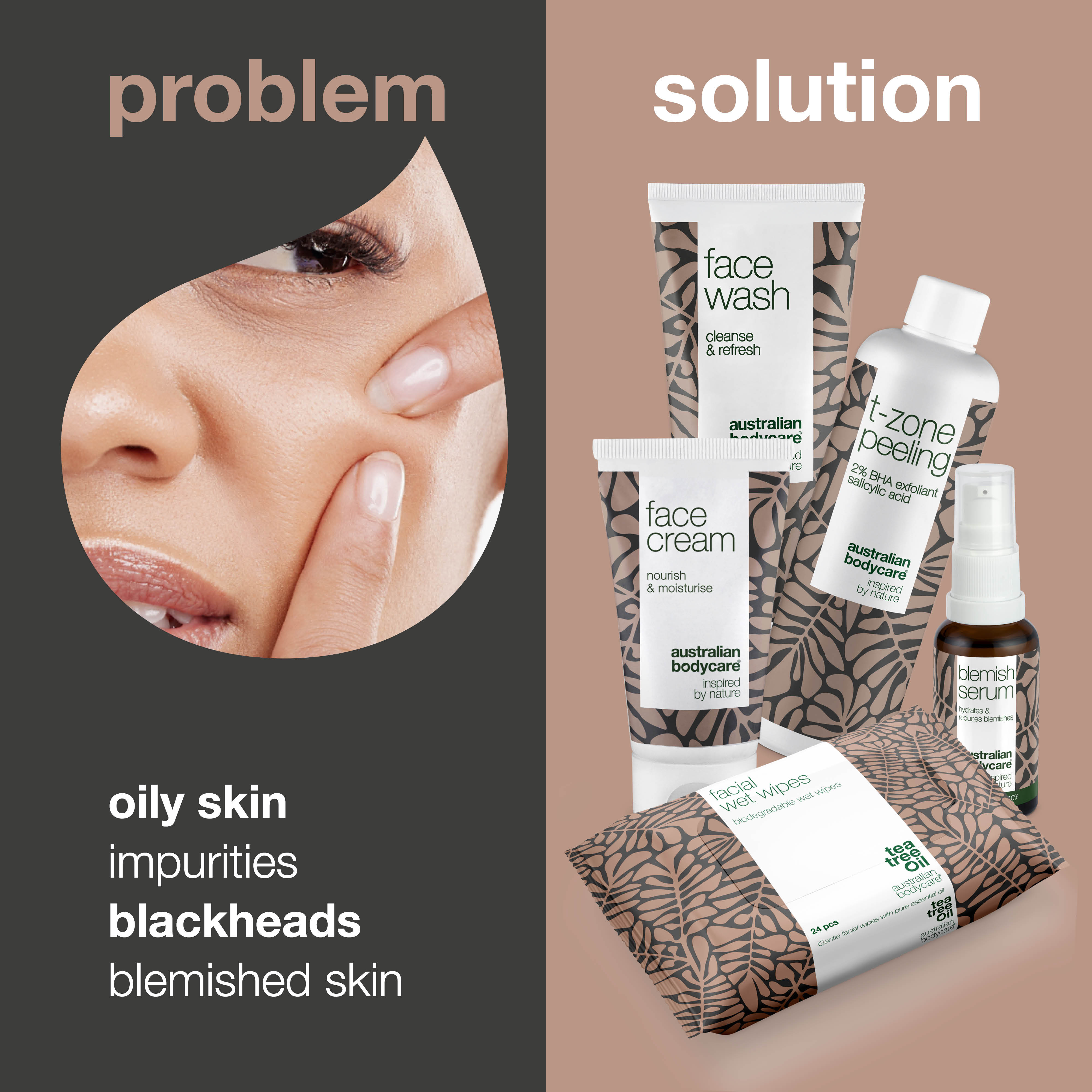 BHA T-Zone Peeling balík — Bojuje proti mastnej pleti v T-zóne. Riešenie pre mastnú T-zónu a nečistoty. Inšpirované prírodou.
