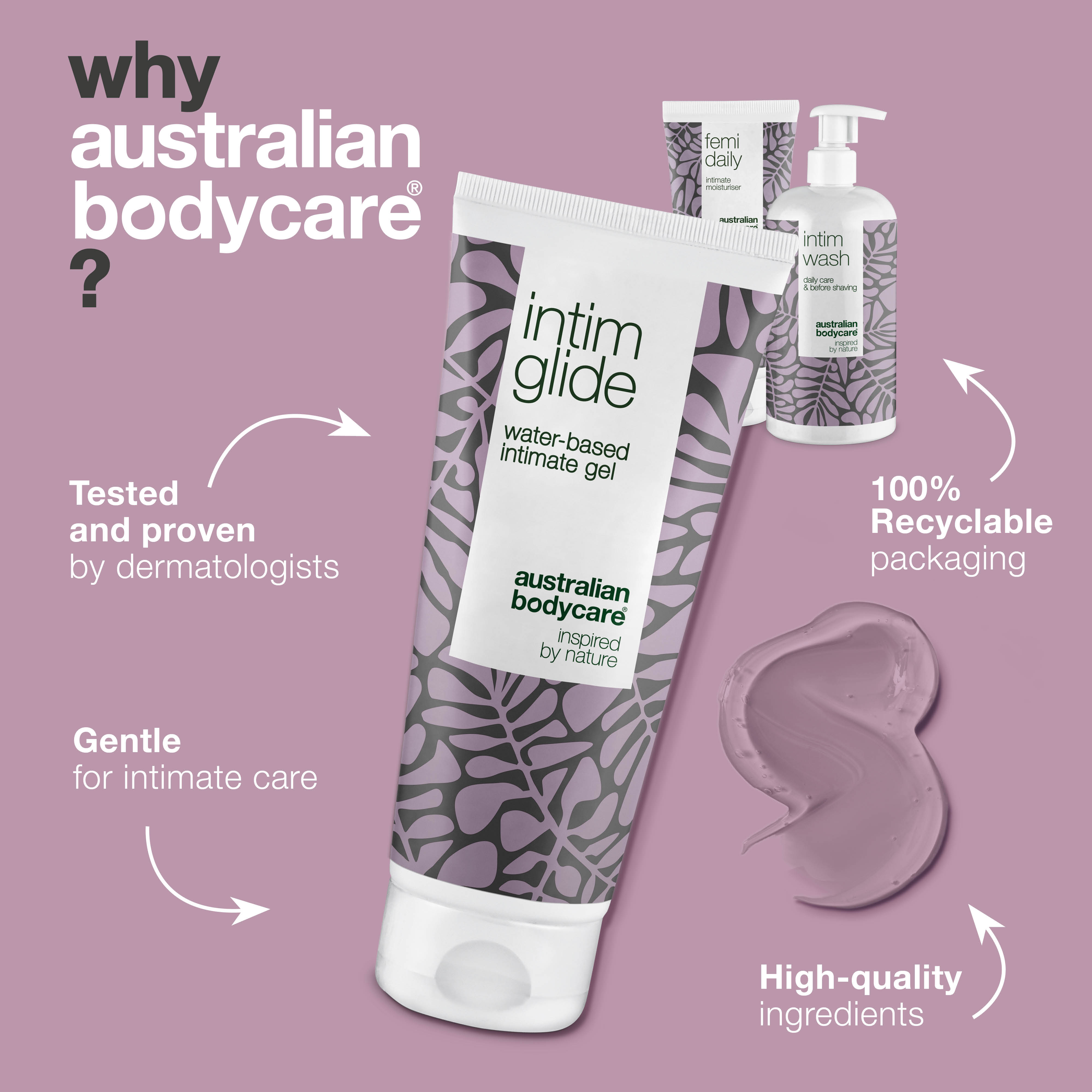 Balíček na úľavu po pohlavnom styku — 3 intímne produkty na zmiernenie nepohodlia a podráždenia po sexe, založené na prírodných aktívoch.