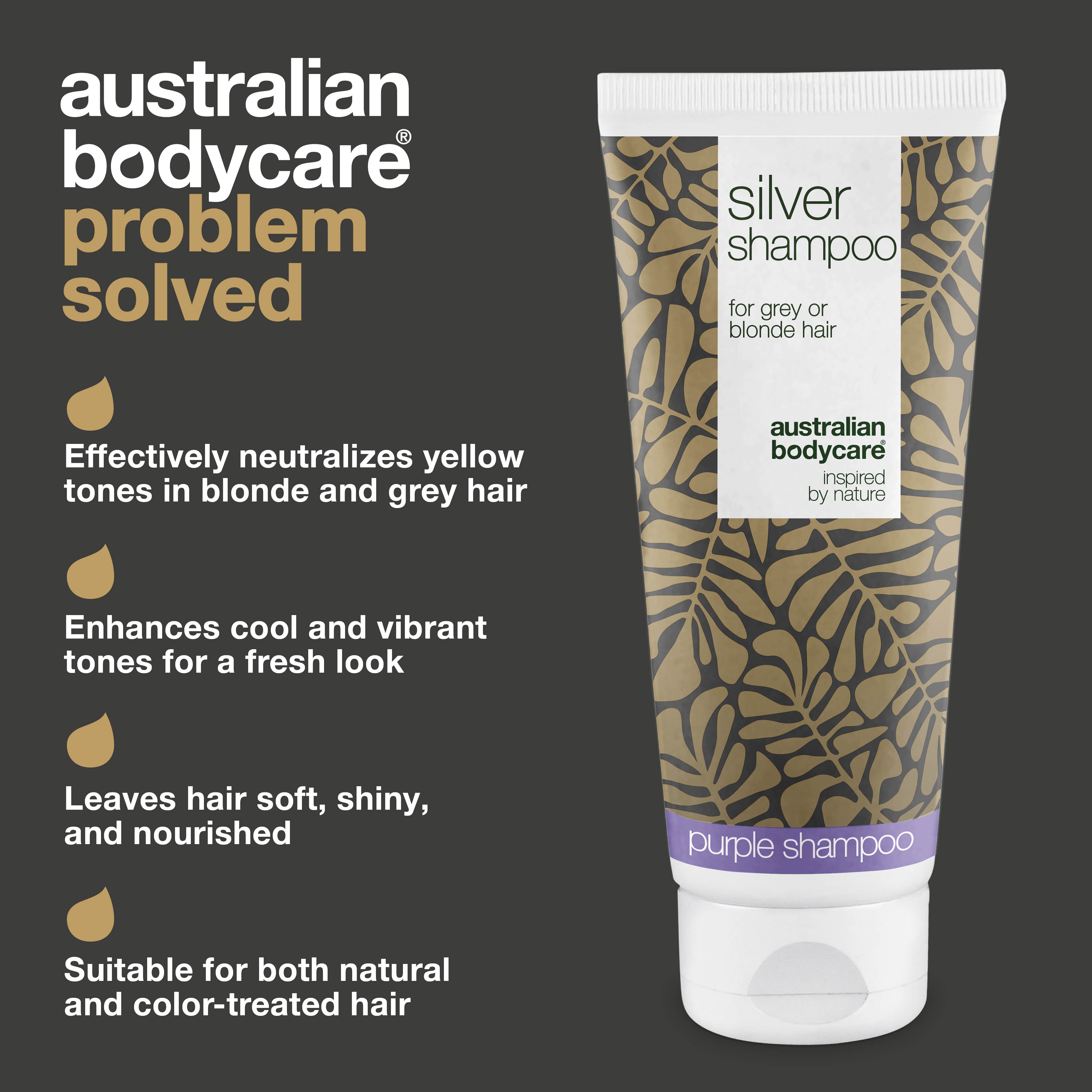 Silver Shampoo – Pre svieže blond a sivé vlasy bez žltého nádychu — Neutralizujte žlté tóny a dodajte vlasom sviežosť a lesk so Silver Shampoo. Ideálne pre prírodné aj farbené vlasy.