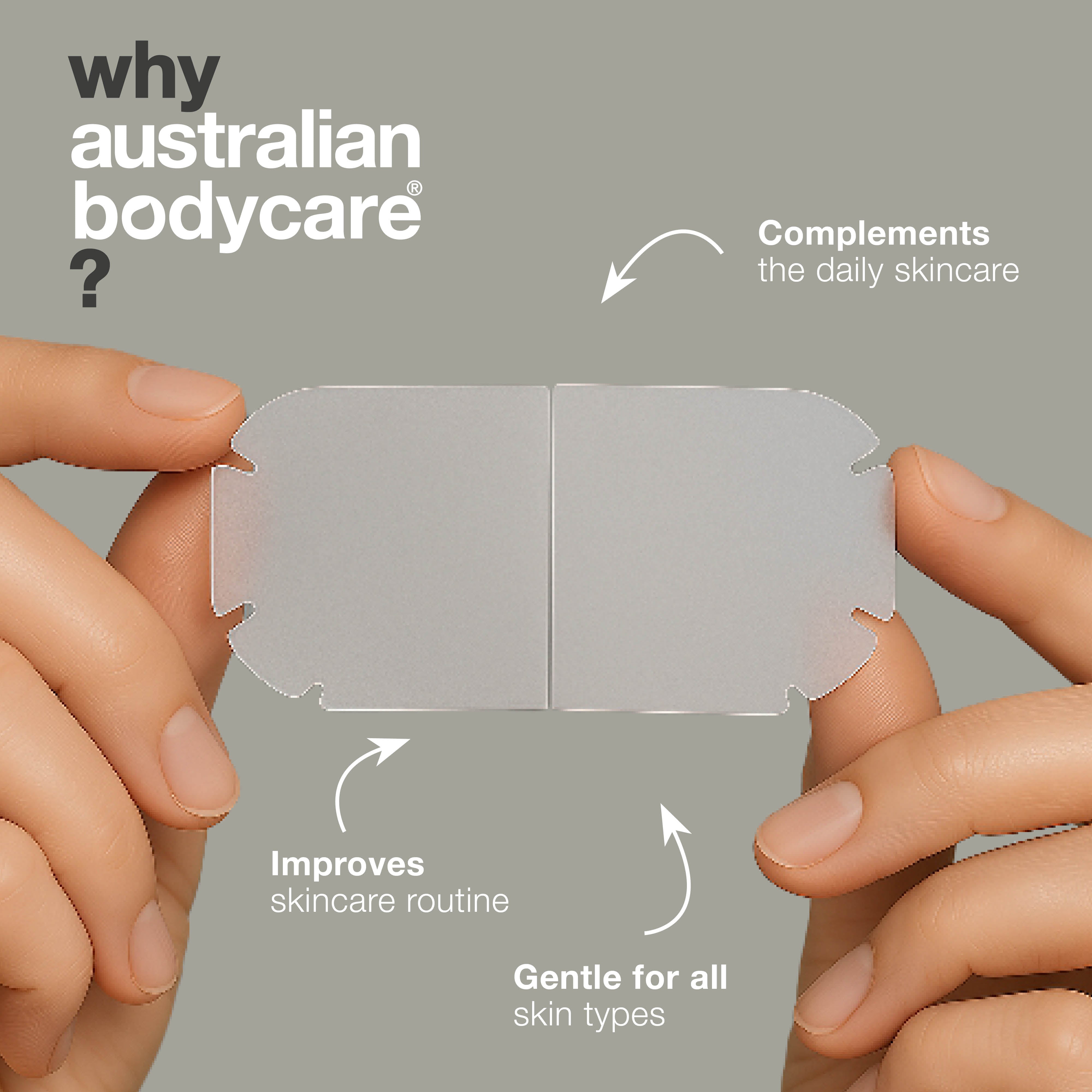 Body Pimple Patches – Náplasti na akné na telo — Odstráňte akné na chrbte, hrudi a ramenách. Náplasti absorbujú maz a chránia pokožku pred baktériami.