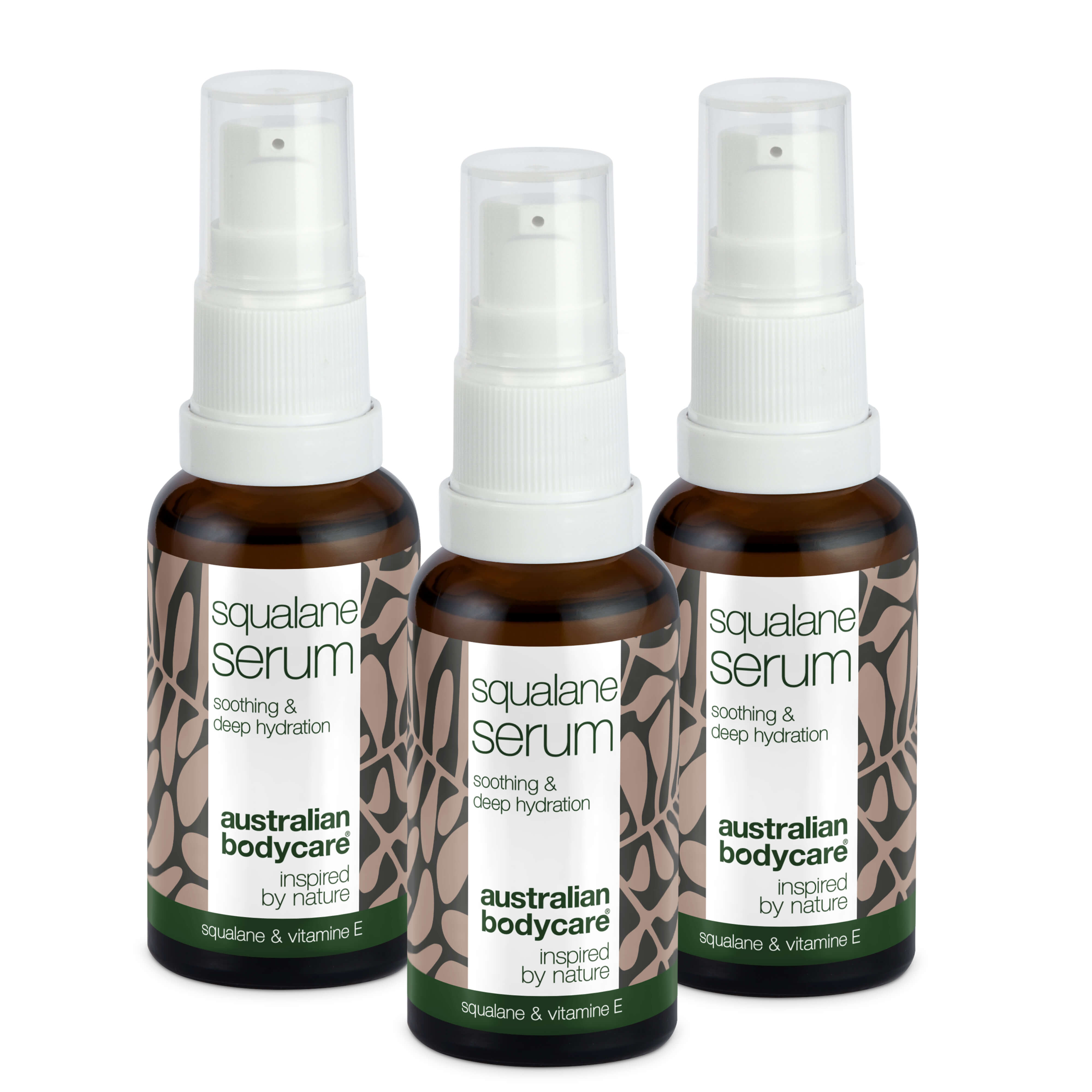 Hydratačné pleťové sérum so skvalánom & vitamínom E — Skvalán & vitamín E poskytujú hĺbkovú hydratáciu suchej pleti. Ľahká, nemastná textúra, ktorá sa rýchlo vstrebáva a vyživuje pleť
