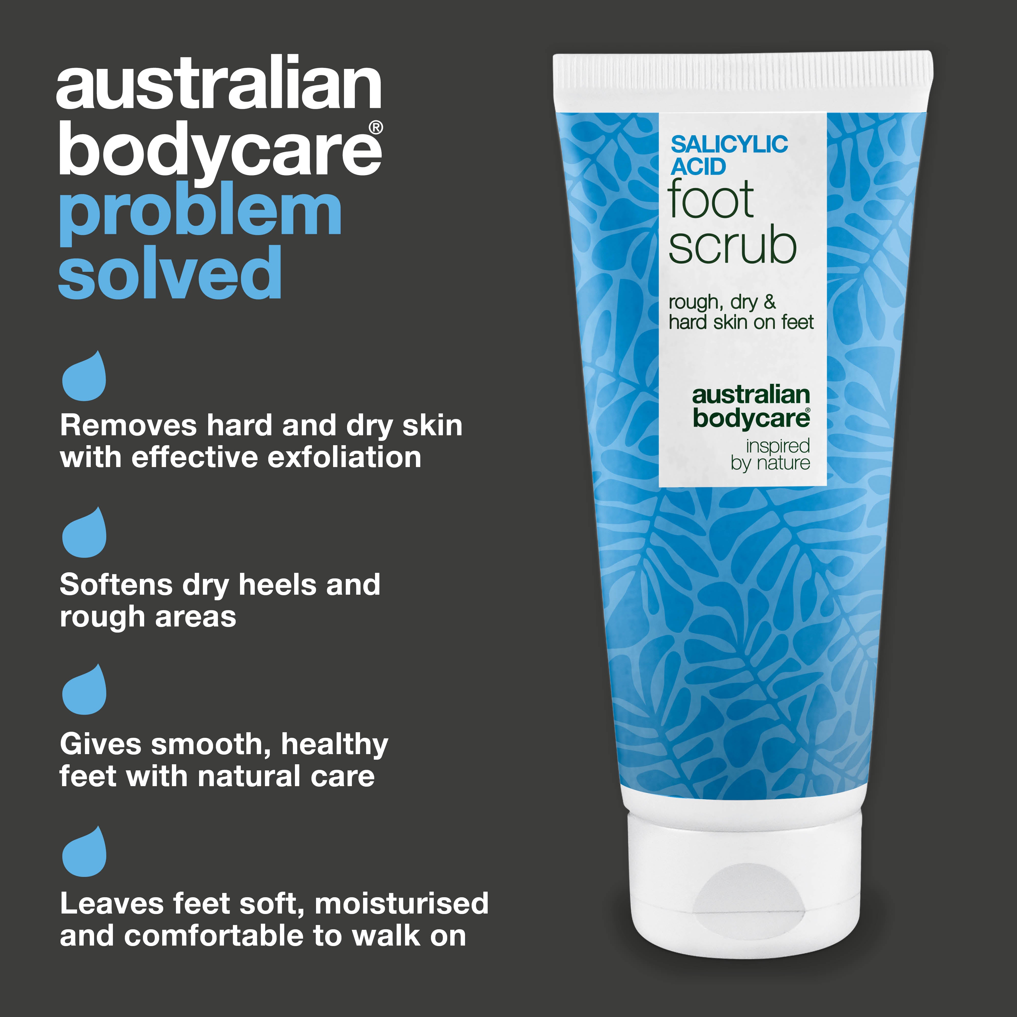 Exfoliačný peeling na chodidlá s kyselinou salicylovou