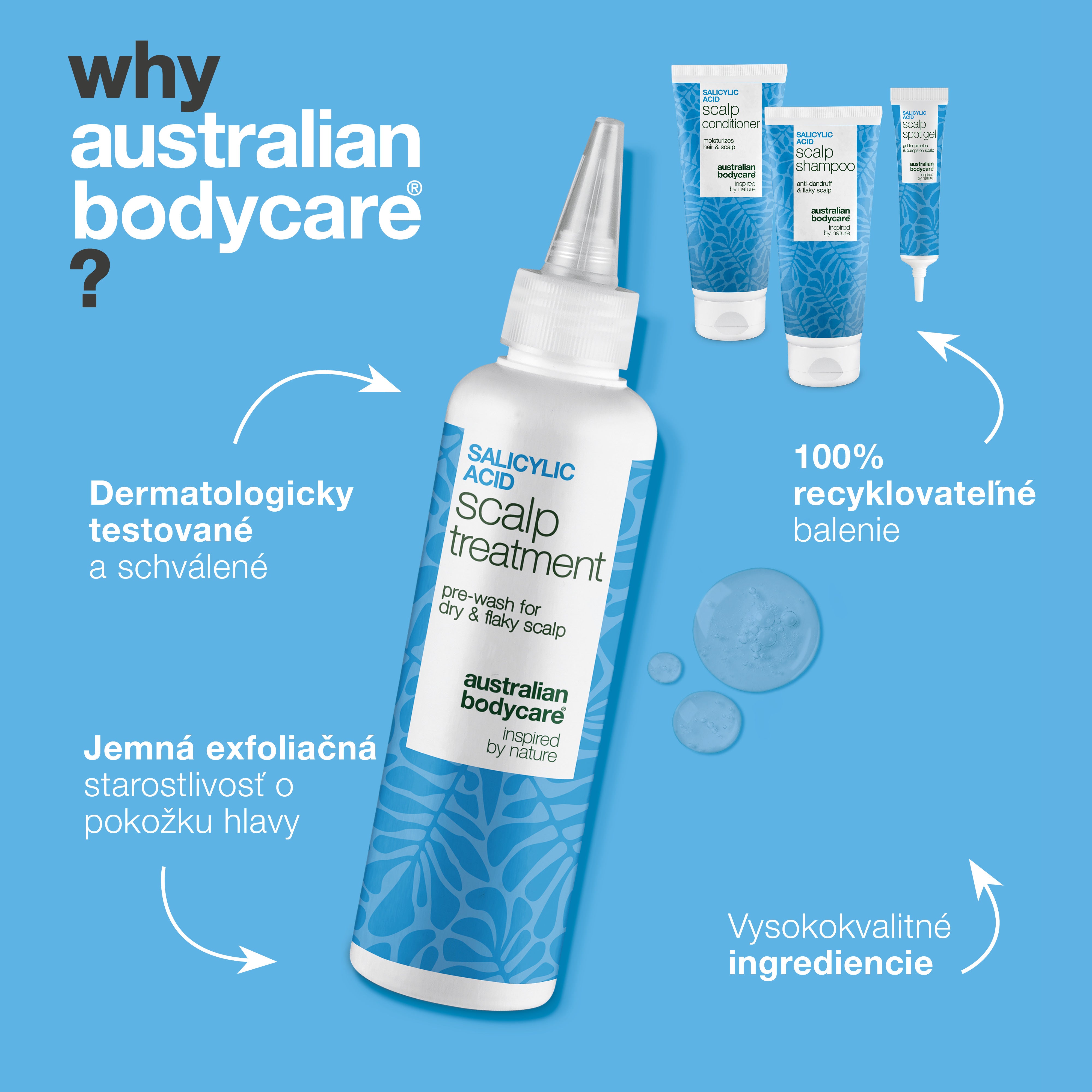 Prečo Australian Bodycare: testované a schválené dermatológmi, šetrná exfoliačná starostlivosť a recyklovateľné obaly