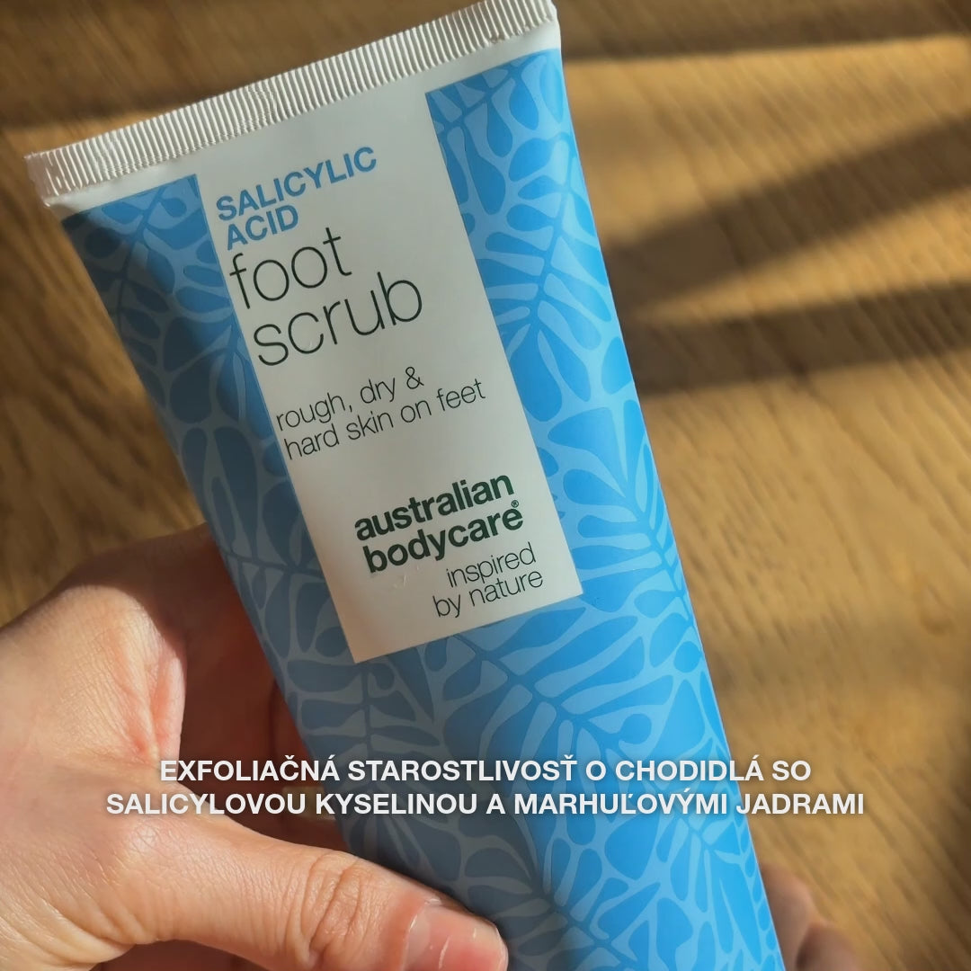Kyselina salicylová Peeling na nohy – na suché a popraskané päty — Kyselina salicylová Peeling na nohy pomáha proti mozolom a prasklinám. Čistí, vyživuje a zanecháva pokožku jemnú a sviežu.