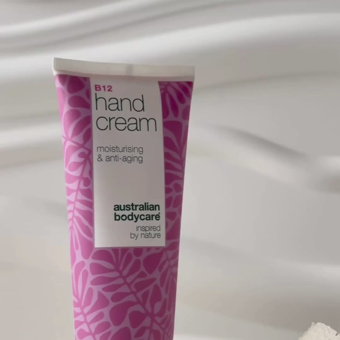 Krém na ruky proti suchým a vráskavým rukám — Získajte jemné ruky s B12 krémom. Znižuje suchosť a vrásky s intenzívnou hydratáciou.