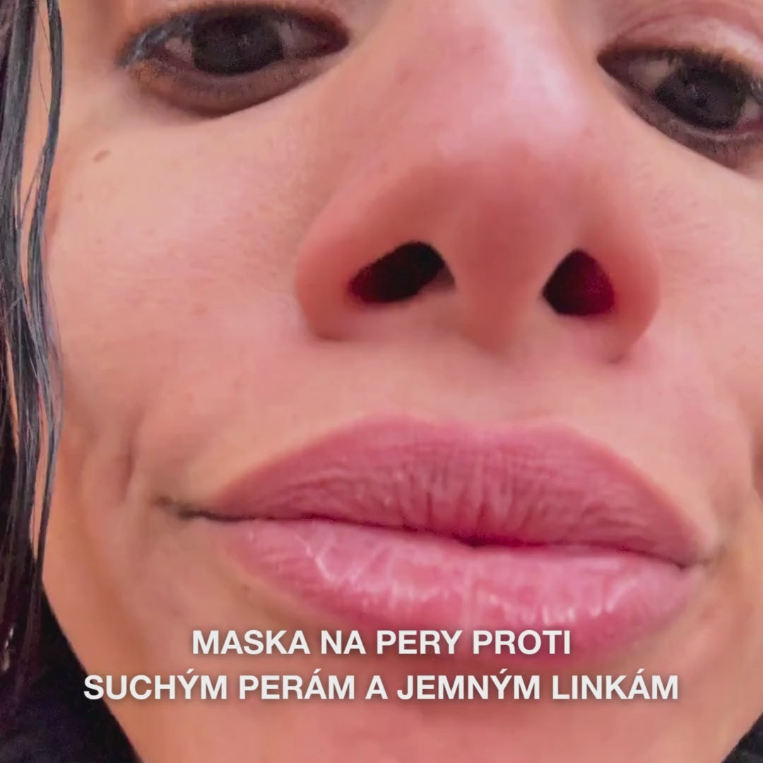 Maska na pery proti suchosti a prasklinám – s B12 a kolagénom — Maska na suché, popraskané pery. Intenzívne hydratuje a zjemňuje. Obsahuje B12, kolagén a kyselinu hyalurónovú.