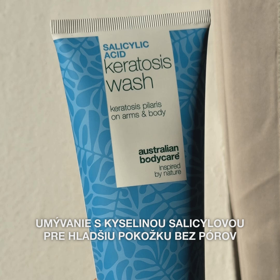 Keratosis Pilaris Sprchový gél – na keratózu pilaris a suchú pokožku — Keratosis Pilaris Sprchový gél na keratózu pilaris, suchú a drsnú pleť. S kyselinou salicylovou, niacínamidom a glycerínom.