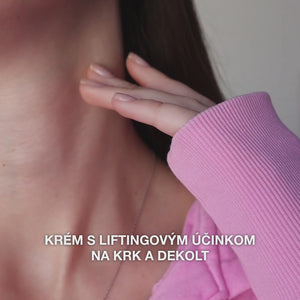 Krém na krk a dekolt proti vráskam — Omladzuje a spevňuje pokožku krku a dekoltu, s prírodnými aktívnymi látkami pre mladistvý vzhľad.
